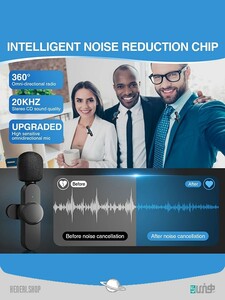 2 میکروفون با1 گیرنده ی لایتنینگ 2 microphones with 1 lightning receiver