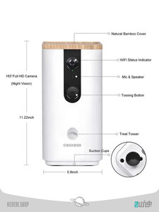 دوربین و غذا پرتابی حیوانات خانگی Camera and pet food thrower