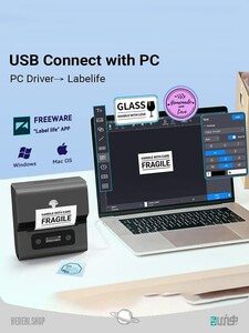 چاپگر حرارتی برچسب و بارکد Label and barcode thermal printer