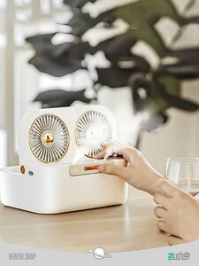 فن و مرطوب کننده قابل حمل Portable fan and charger