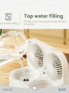 فن و مرطوب کننده قابل حمل Portable fan and charger