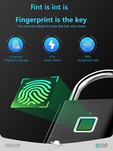 قفل اثر انگشت ضد سرقت Anti-theft fingerprint lock