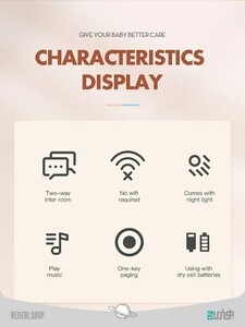 مانیتور کودک صوتی بی سیم wireless audio baby monitor