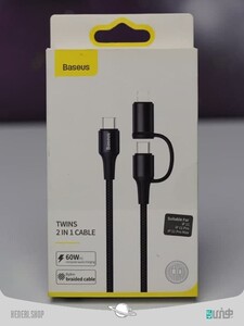 Baseus Twin 2in1 60W PD Quick Charging cable 1m