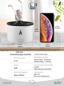 دستگاه بخور آتش فشانی Volcanic Aroma Diffuser