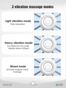 ماساژور برقی پوست سر Electric scalp massager