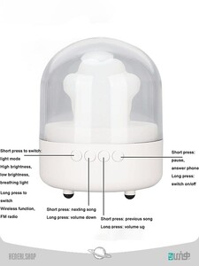اسپیکر و چراغ خواب طرح گربه Cat speaker and night light