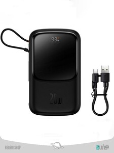 پاوربانک 10000باسئوس با کابل لایتنینگ PPQD020001 Pro Pow Baseus