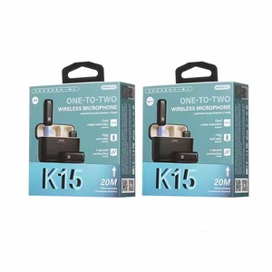 Remax K15 wireless 2 in 1 microphone