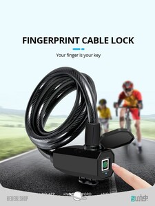 قفل اثرانگشتی دوچرخه و موتور ضدآب Waterproof bicycle fingerprint lock