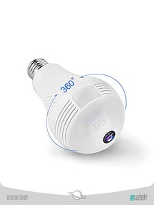 لامپ LED دوربین دار 360 درجه دید در شب 360 degree night vision camera lamp