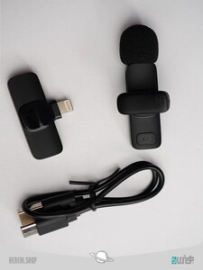 میکروفون بی سیم k9 با قابلیت پخش زنده برای آیفون لایتنینگ K9 Wireless Microphone for Apple Lightning live broadcast