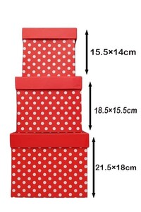 جعبه کادوئی مربع قرمز Red square gift box