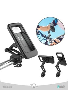هولدر گوشی دوچرخه و موتور ضد آب با چرخش 360 درجه  360°Bicycle Motor Bike Waterproof Phone Case Mount Holder for Mobile Phone