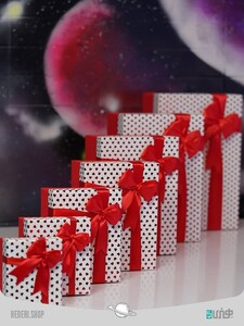 جعبه هدیه قلب هلوگرامی Gift box