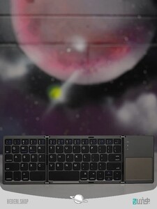 Mini BT Wireless Keyboard with Touchpad Mous Foldable Bluetooth Keyboard
