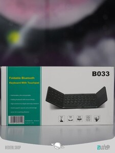 Mini BT Wireless Keyboard with Touchpad Mous Foldable Bluetooth Keyboard