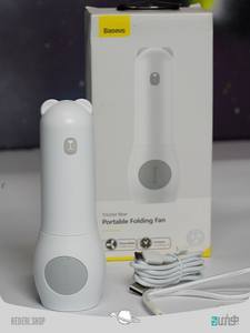 پنکه دستی و رومیزی باسئوس Baseus Tricolor Bear Folding Fan CXZD-A02