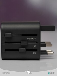 adaptor removable 2 in 1 universal travel adapter pps quick charge edition