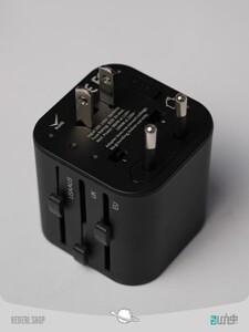 adaptor removable 2 in 1 universal travel adapter pps quick charge edition