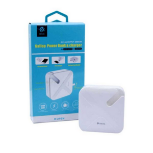 شارژر دیواری و پاور بانک برند دویا DEVIA GALLOP POWER BANK &amp; CHARGER