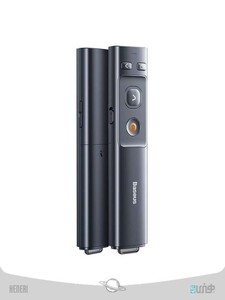 پوینتر و پرزنتر باسئوس Baseus ACFYB-0G Orange Dot Wireless Presenter Red Laser Grey