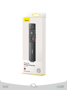 Baseus ACFYB-0G Orange Dot Wireless Presenter Red Laser Grey