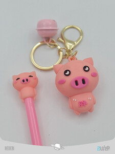 keychain set with silicone pen