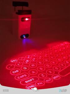 laser Projection Keyboard Bluetooth Wireless 3D Infrared Light Sense Notebook Keyboard