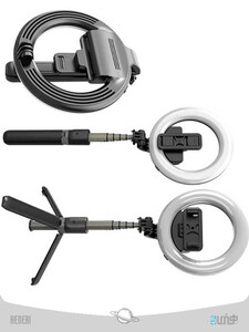 L07 Bluetooth Selfie Stick Tripod with 5 inch LED Ring Light