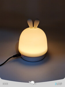 چراغ خواب سلیکونی خرگوش Night Light USB Powered Table Lamp Silicone Warm Light Home Decor