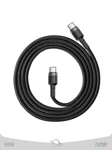 Baseus CafuLe 2m Type-C PD 2.0 Flash Charging Data Cable Support 100W / 20V / 5A / QC 3.0 Fast Charge For Laptop