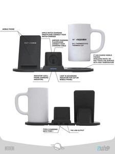 IPhone 5 in 1 wireless charging stand