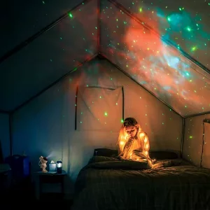 چراغ خواب کهکشانی با کوله Galaxy projector and night light