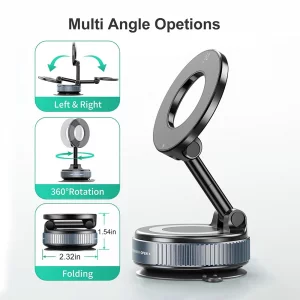 هولدر وکیومی چرخشی  مدل ایکس او  XO Magnetic Suction Bracket Car Holder XO-C169