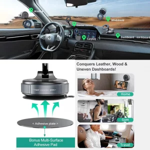 هولدر وکیومی چرخشی  مدل ایکس او  XO Magnetic Suction Bracket Car Holder XO-C169
