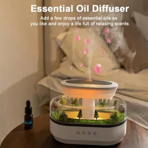 دستگاه بخور باران زا  طرح  جنگل آمازون   humidifier with Amazon rainforest design