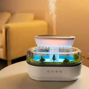دستگاه بخور باران زا  طرح  جنگل آمازون   humidifier with Amazon rainforest design