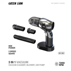 جت فن دمنده و پمپ باد 96W   گرین لاین Green Lion 3 In 1 Vacuum Blower GB-196X