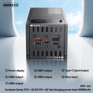 پاوربانک 50000 ریمکس مدل power bank Remax RPP-161