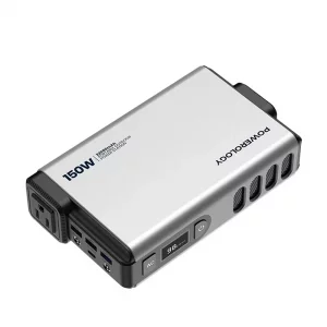 اینورتر و پاوربانک قابل حمل 150 وات 32000 پاورولوژی  Mini Power Station Powerology  150W 32000mAh PD 100W PPBCHA31