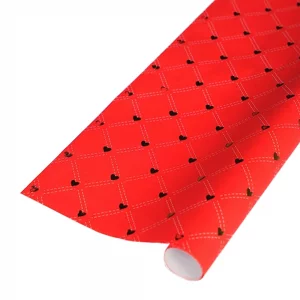 کاغذ کادو قلب طلاکوب striped gilded gift paper