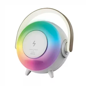 اسپیکر بلوتوثی وایرلس شارژ گرین لاین مدل اورانوس Green Lion Uranus Bluetooth Speaker with Table Lamp