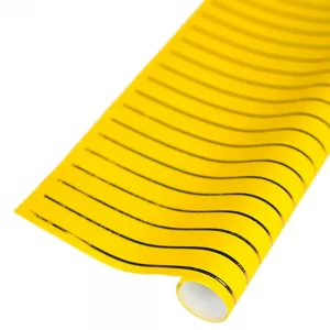 کاغذ کادو طلاکوب راه راه Red striped gilded gift paper