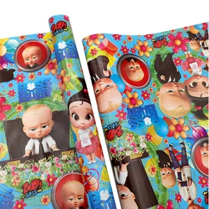 کاغذ کادو طرح بچه رییس gift wrapping paper with baby boss design