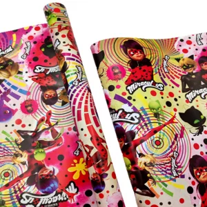 کاغذ کادو طرح دختر کفشدروزکی     gift wrapping paper with Ladybug & Cat Noir