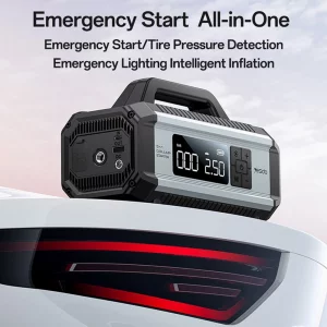 پمپ باد و استارتر 10000 چند منظوره 5 در 1  برند یسیدو YESIDO VC13 5 in 1 Car Jump StarterTire Inflator Pump 10000mAh Power Bank
