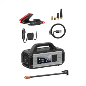 پمپ باد و استارتر 10000 چند منظوره 5 در 1  برند یسیدو YESIDO VC13 5 in 1 Car Jump StarterTire Inflator Pump 10000mAh Power Bank