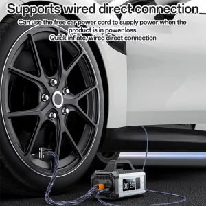 پمپ باد و استارتر 10000 چند منظوره 5 در 1  برند یسیدو YESIDO VC13 5 in 1 Car Jump StarterTire Inflator Pump 10000mAh Power Bank