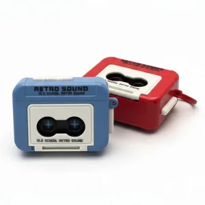 ضبط صوت فانتزی طرح نوار کاست voice recorder with cassette tape